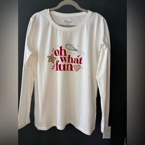 Natural Reflections Women’s White Long Sleeve Tee